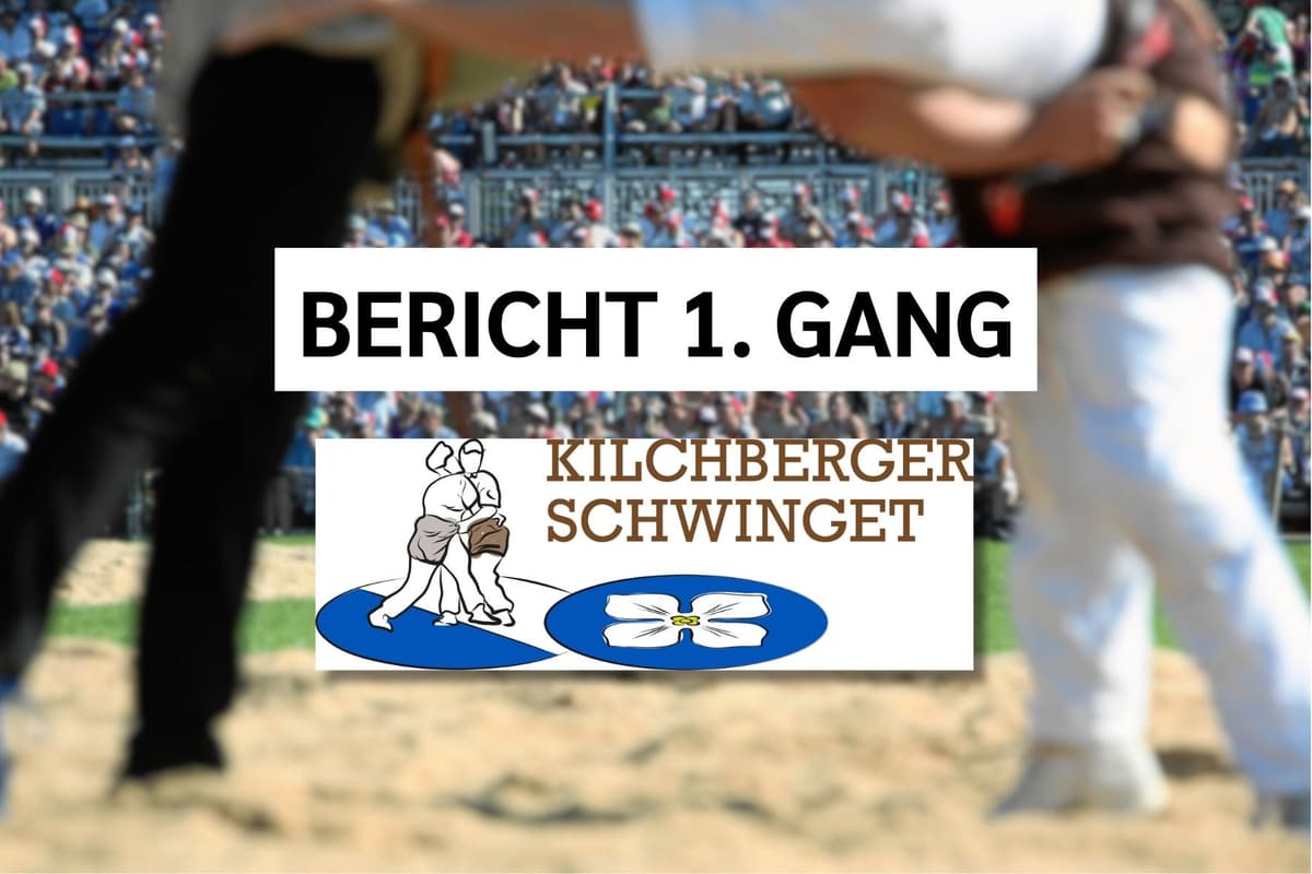 Der erste Gang am Kilchberger Schwinget 2026 ist beendet.